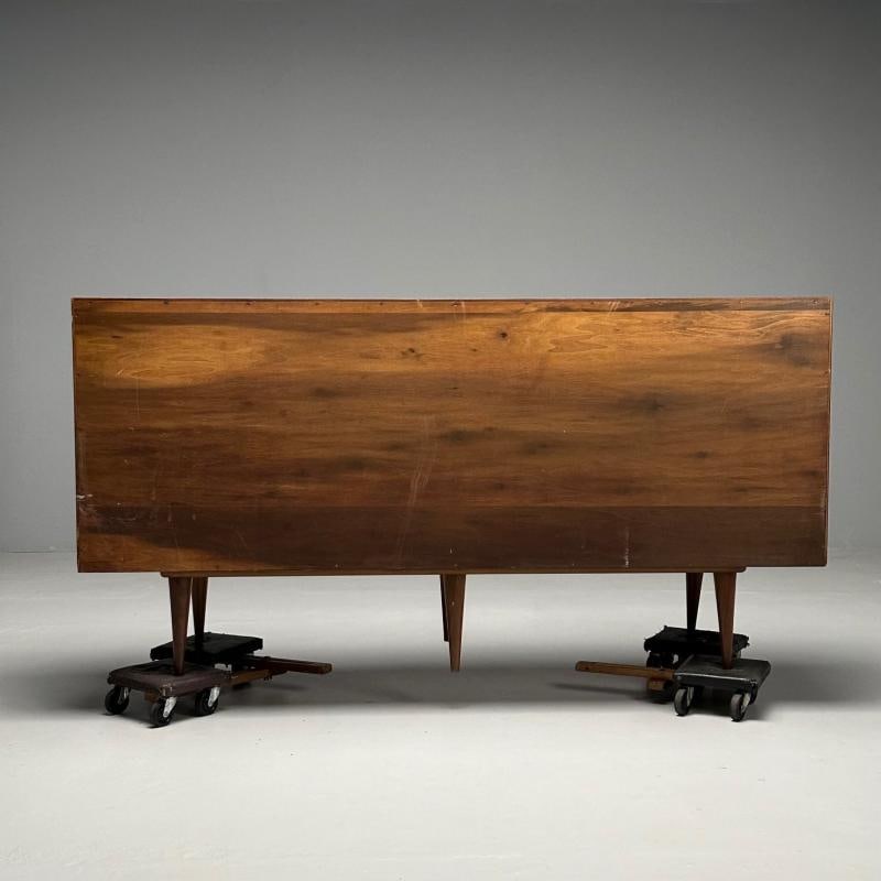 Gio Ponti, Singer & Sons, Italian Mid-Century Modern, Sculptural Dresser, Walnut - 12