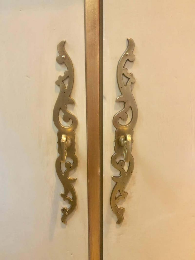 Louis XV Style Parcel-Gilt and Paint Decorated Two-Door Cabinet Server Sideboard - 12