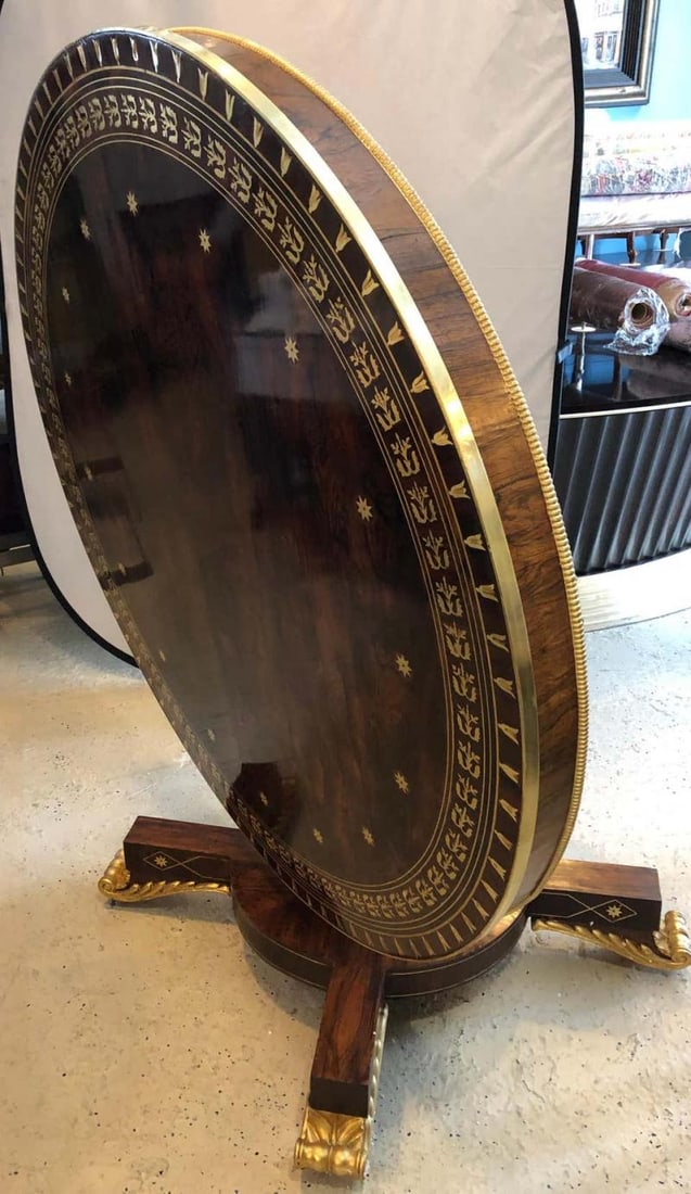 Russian Neoclassical 19th Century Rosewood Breakfast / Center / Dining Table - 12