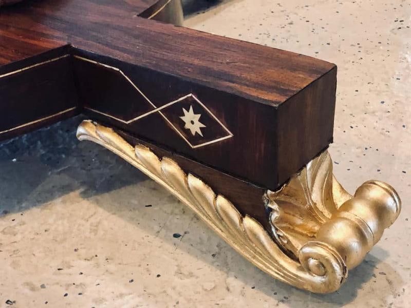 Russian Neoclassical 19th Century Rosewood Breakfast / Center / Dining Table - 2