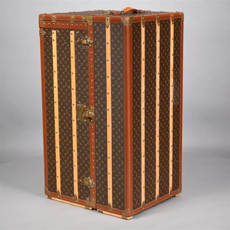 Louis Vuitton, Steamer Trunk, Monogram Canvas, Leather, Special Order - 2