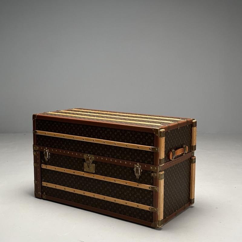 Louis Vuitton, Steamer Trunk, Monogram Canvas, Leather, Special Order - 7