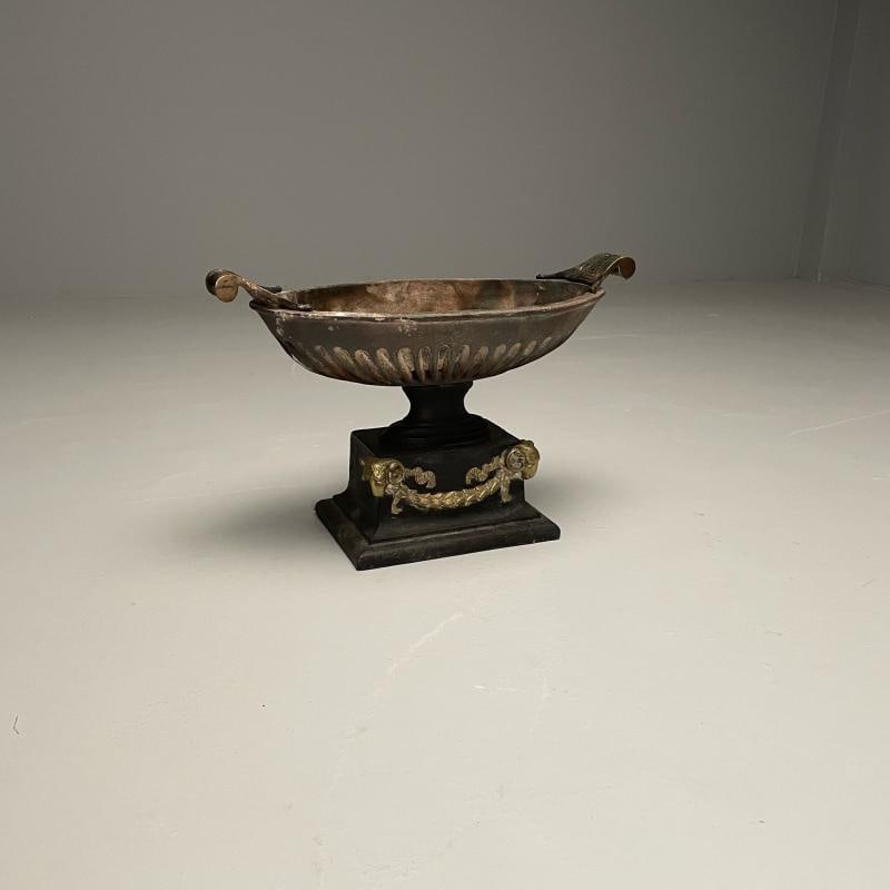 Regency, George III Style, Large Urn Planter, Cast Iron, Brass, England, 20th C. - 6