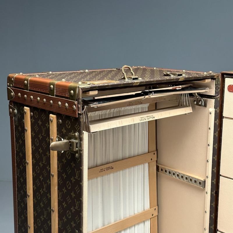 Louis Vuitton, Large Steamer Trunk, Monogram Canvas, Leather, Special Order - 9