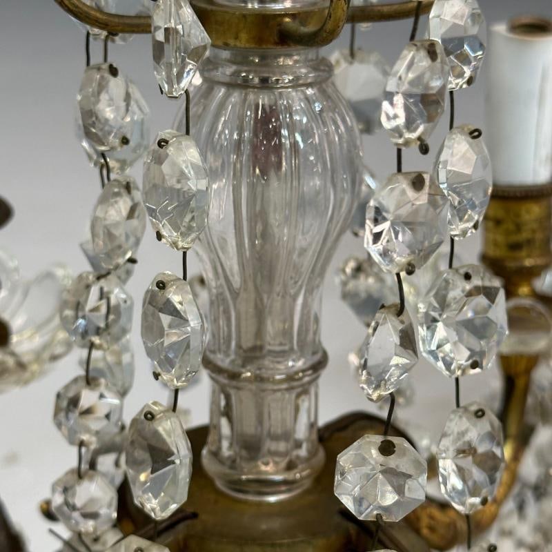 Louis XVI Style, Candelabras, Gilt Bronze, Crystal, France, 1930s - 7