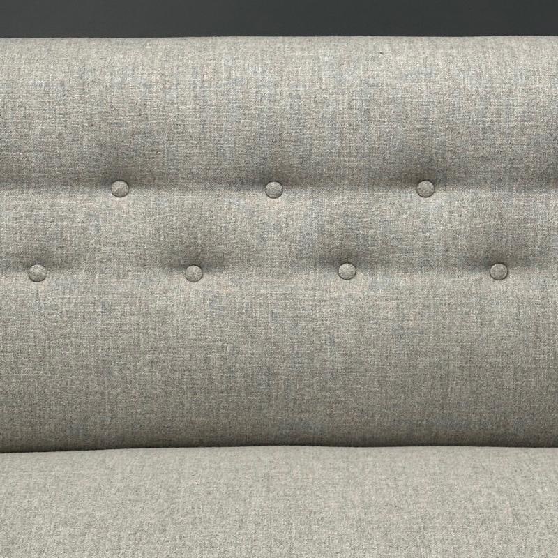 Ludvig Pontoppidan, Danish Mid-Century Modern, Sofa, Light Gray Wool, 1950s - 7