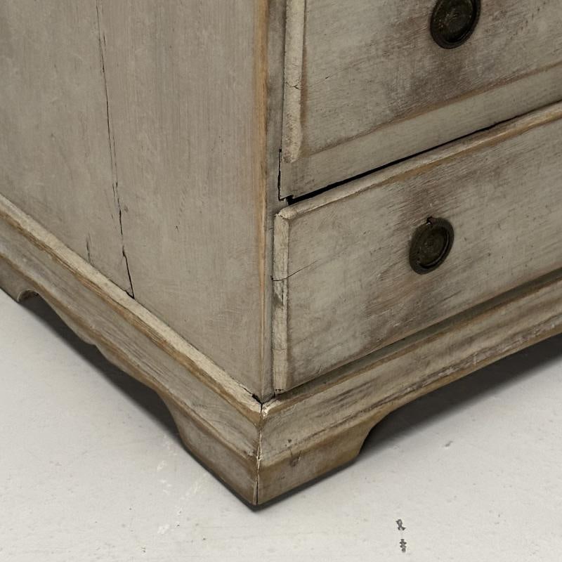 Gustavian, Swedish Secretaire Desk, White Paint, Pinewood, Sweden, 1900s - 12