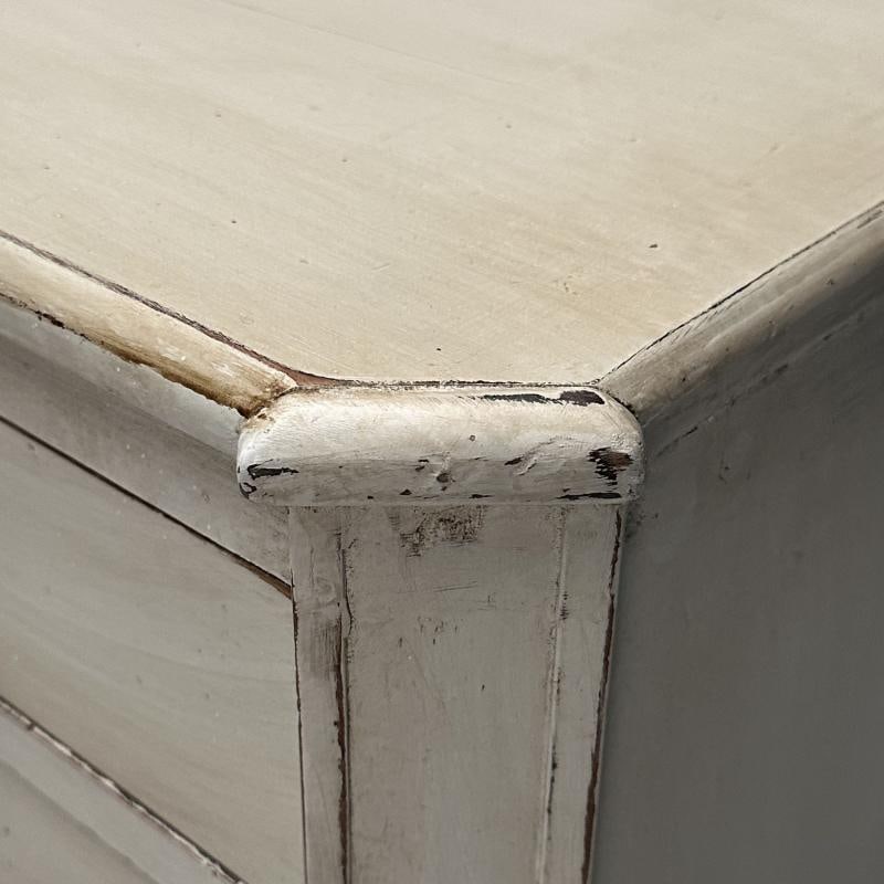 Gustavian, Swedish Commode, Gray Paint Distressed, Brass, Sweden, 1900s - 8