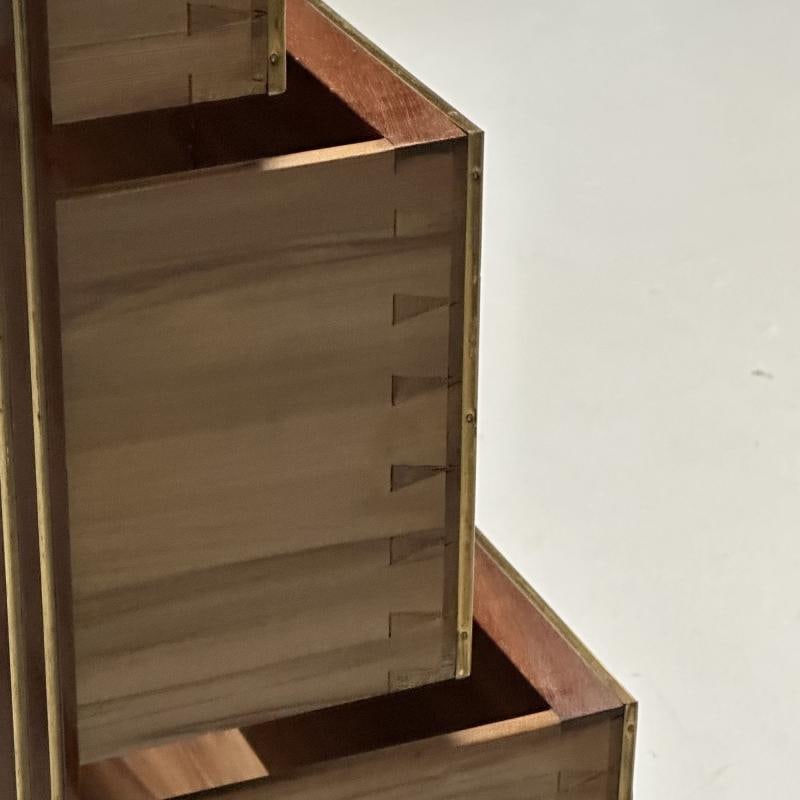 Gustavian, Louis XVI Style, Swedish Chest, Walnut, Brass, Marble, Sweden, 1960s - 7