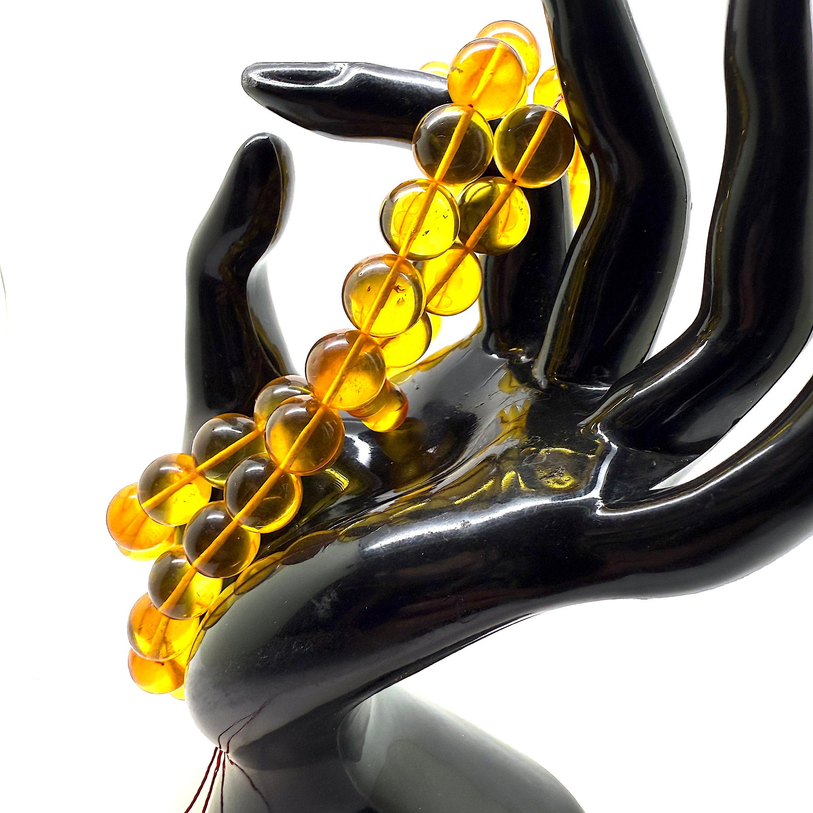 Splendid Amber Tesbih made from Round Amber beads - 7