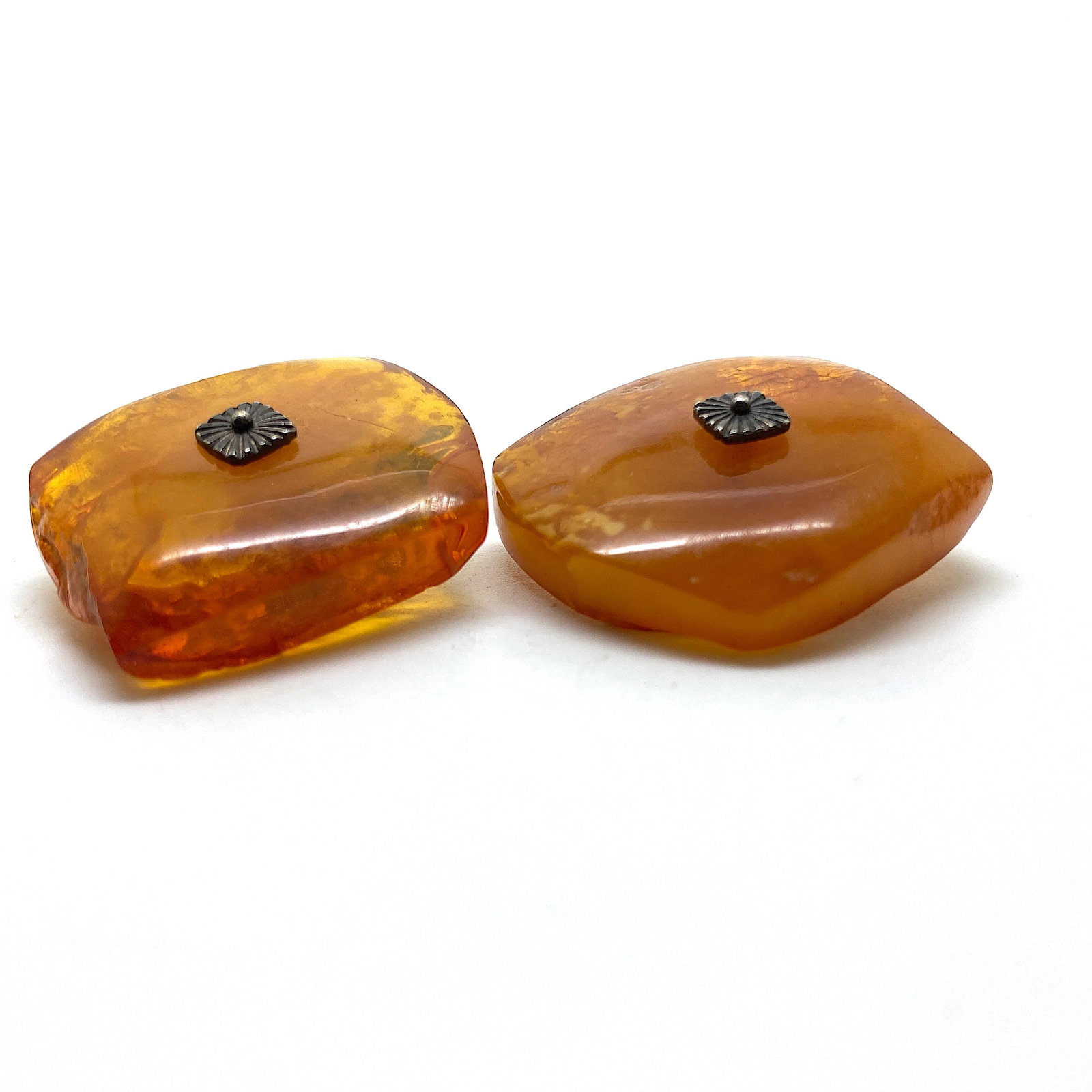 Exquisite Vintage Amber Cufflinks - 6
