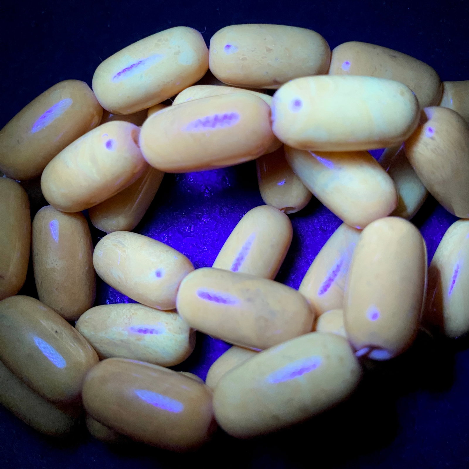 Exquisite Vintage Amber Tesbih made from Barrel shaped Amber beads - 7