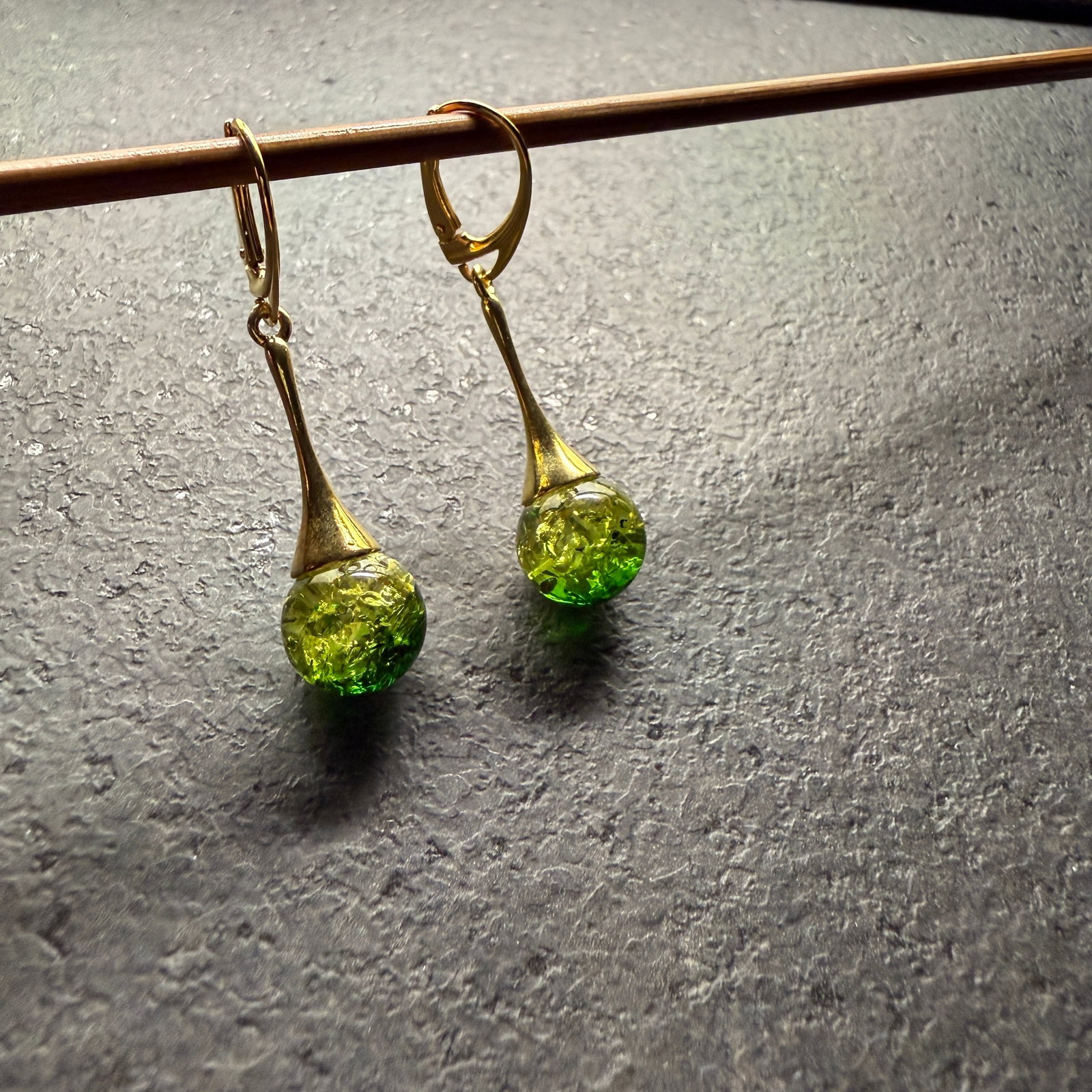 Impressive Amber Earrings - 2