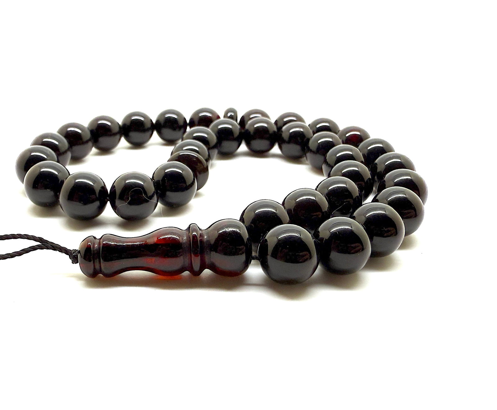 Beautiful Vintage Amber Tesbih made from Round Amber beads - 2