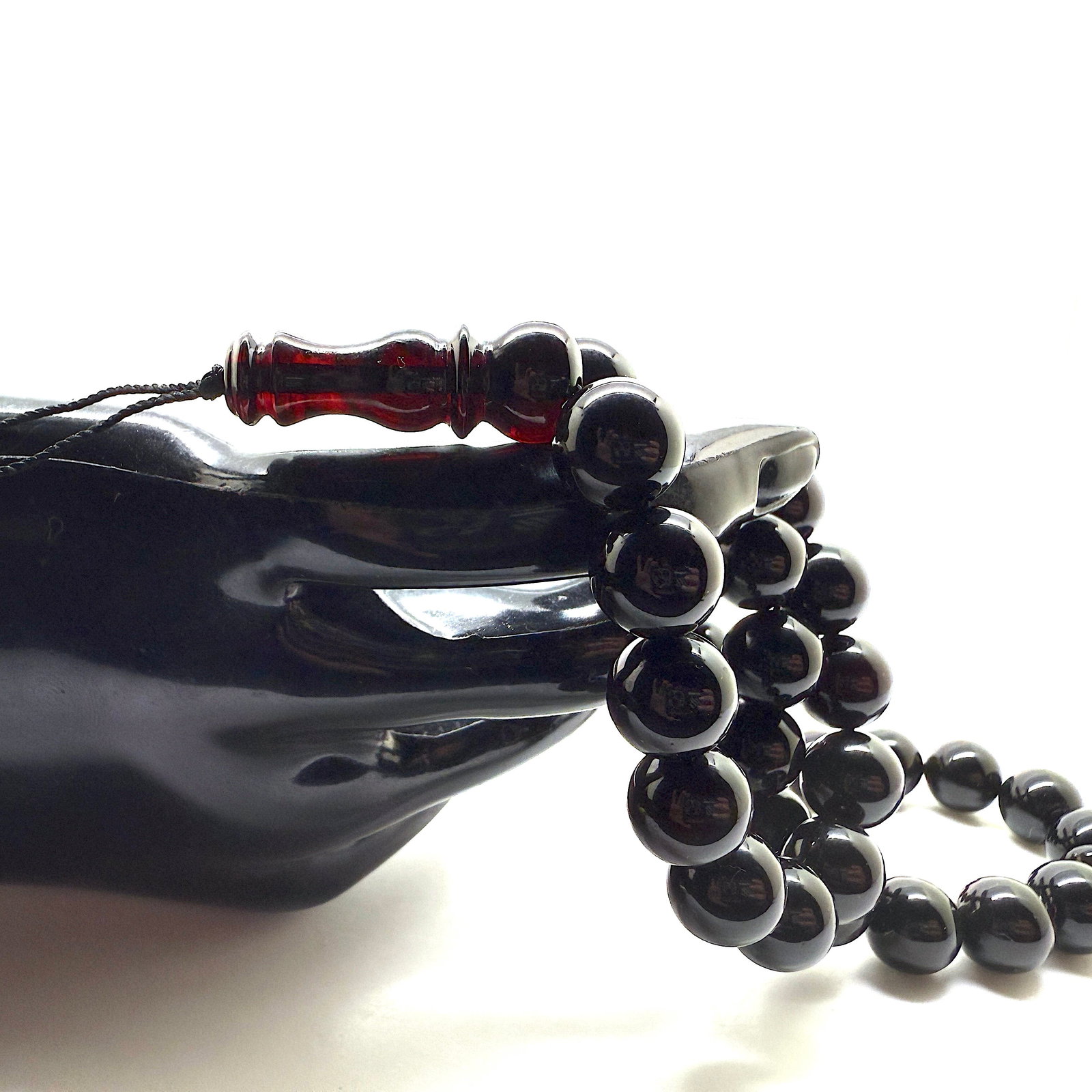 Beautiful Vintage Amber Tesbih made from Round Amber beads - 9