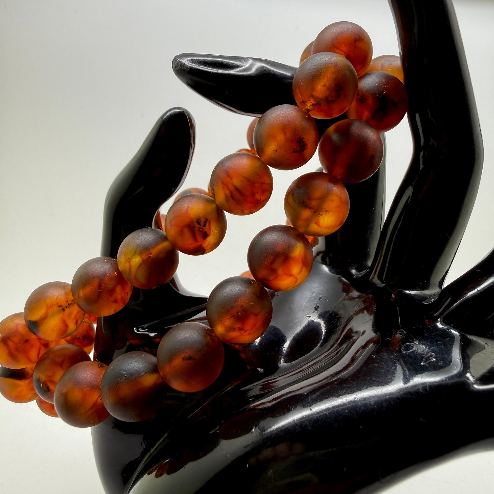 Stunning Amber Necklace made from Round Amber beads - 6