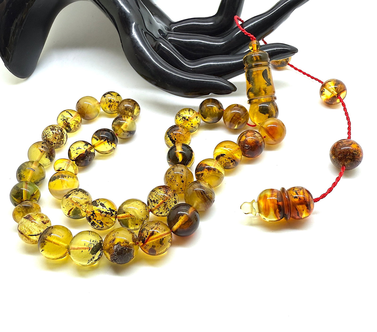 Unique and Exquisite Amber Tesbih made from Round Amber beads - 2
