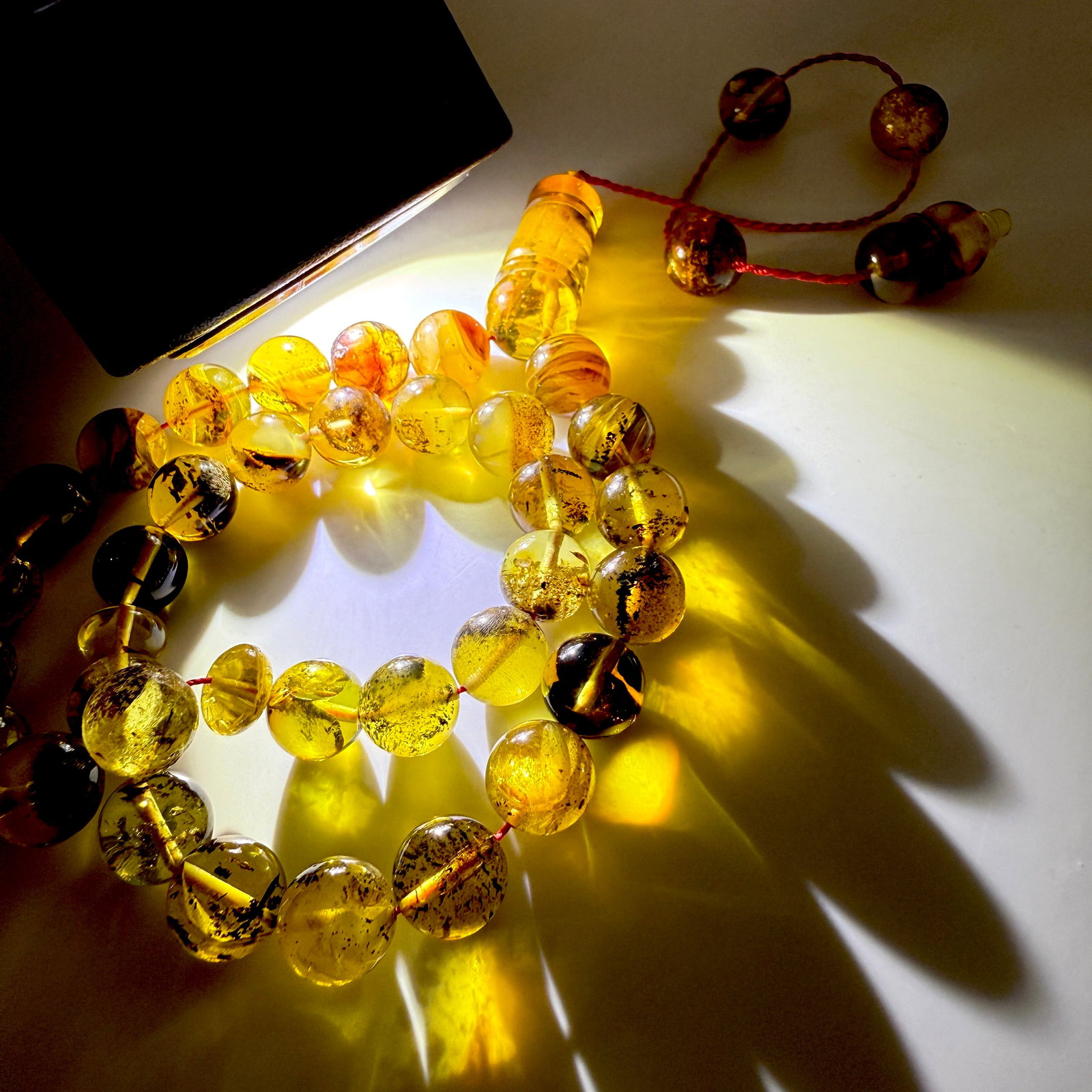 Unique and Exquisite Amber Tesbih made from Round Amber beads - 6
