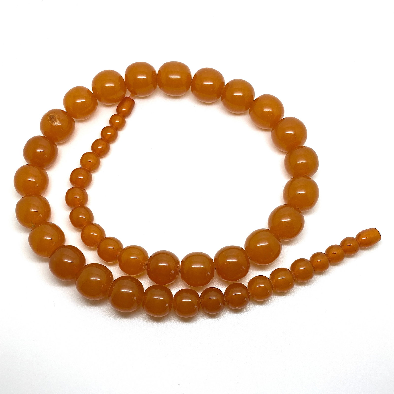 Stunning Amber Necklace made from Round Amber beads - 5