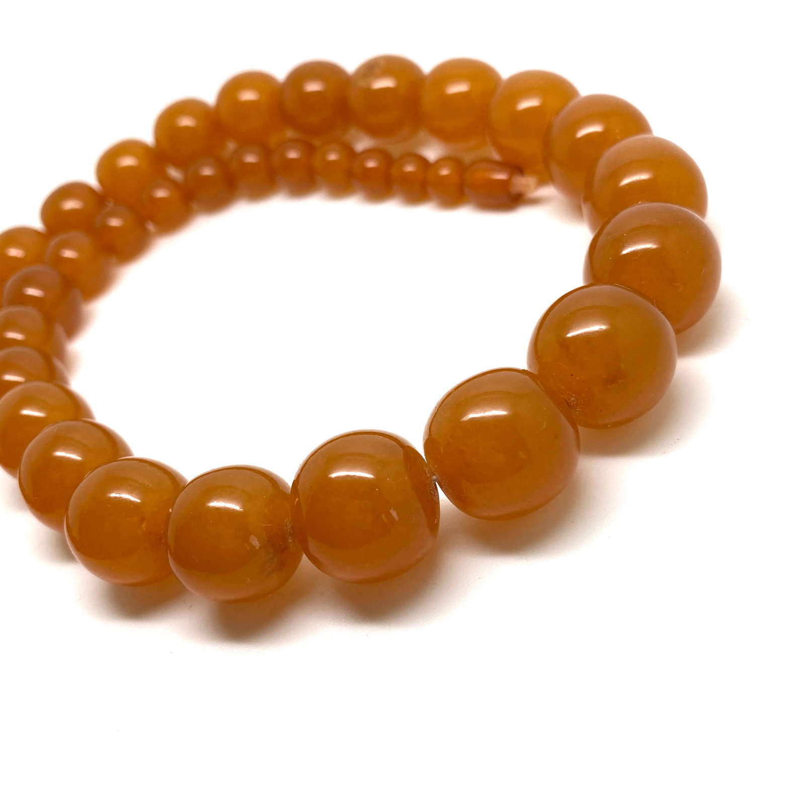 Stunning Amber Necklace made from Round Amber beads - 6