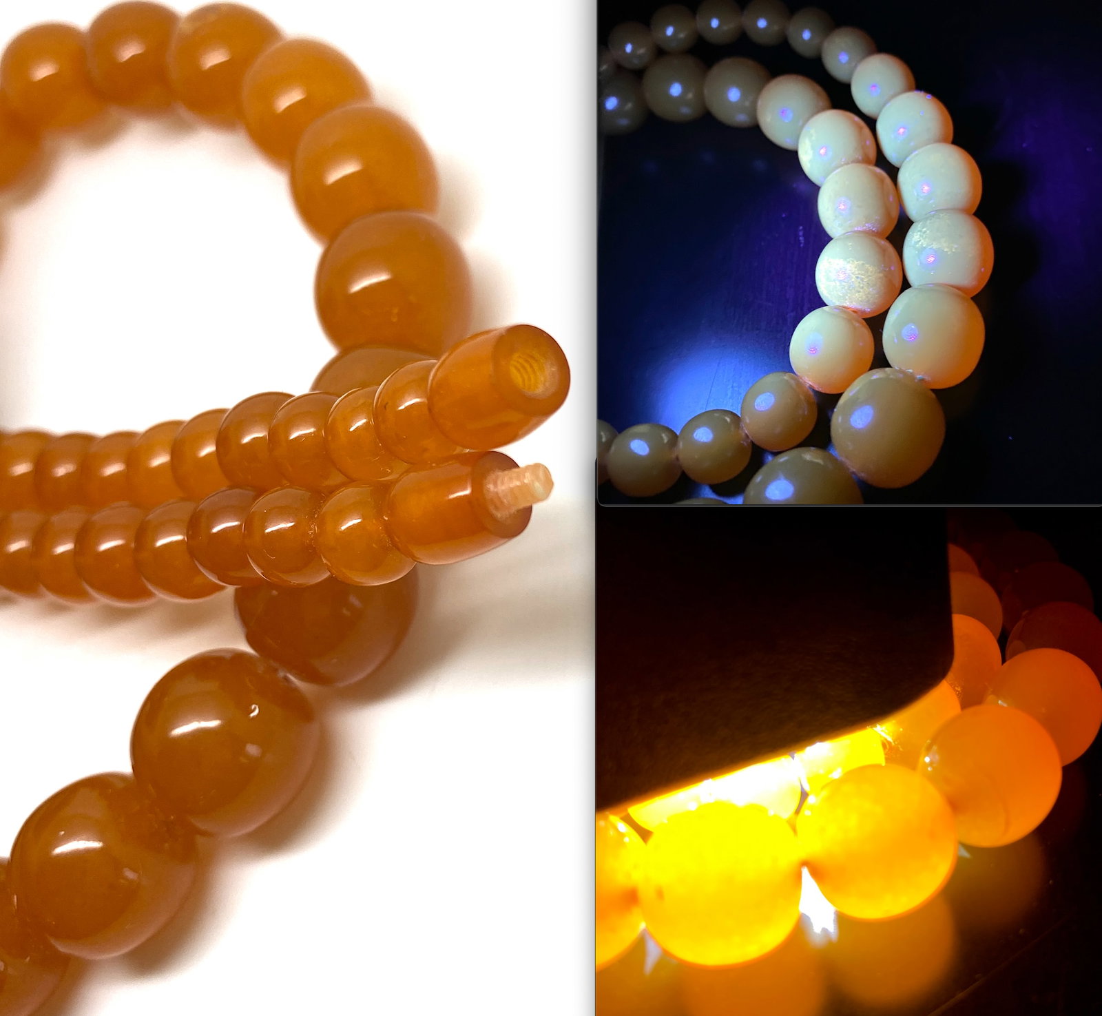 Stunning Amber Necklace made from Round Amber beads - 9