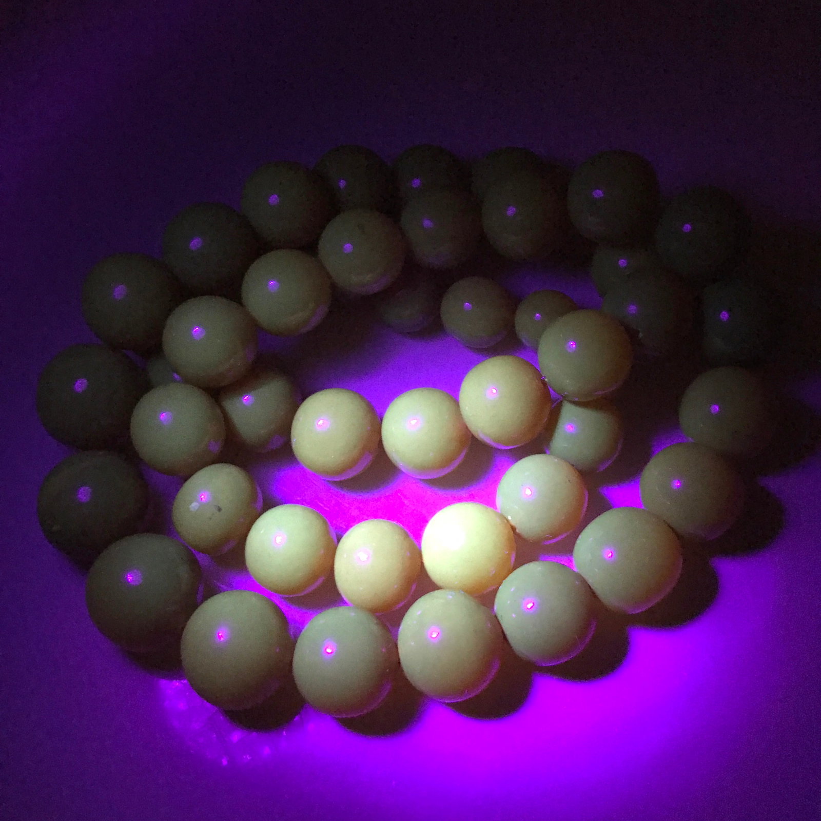 Phenomenal Unique Vintage Amber Necklace made from Round Amber beads - 8