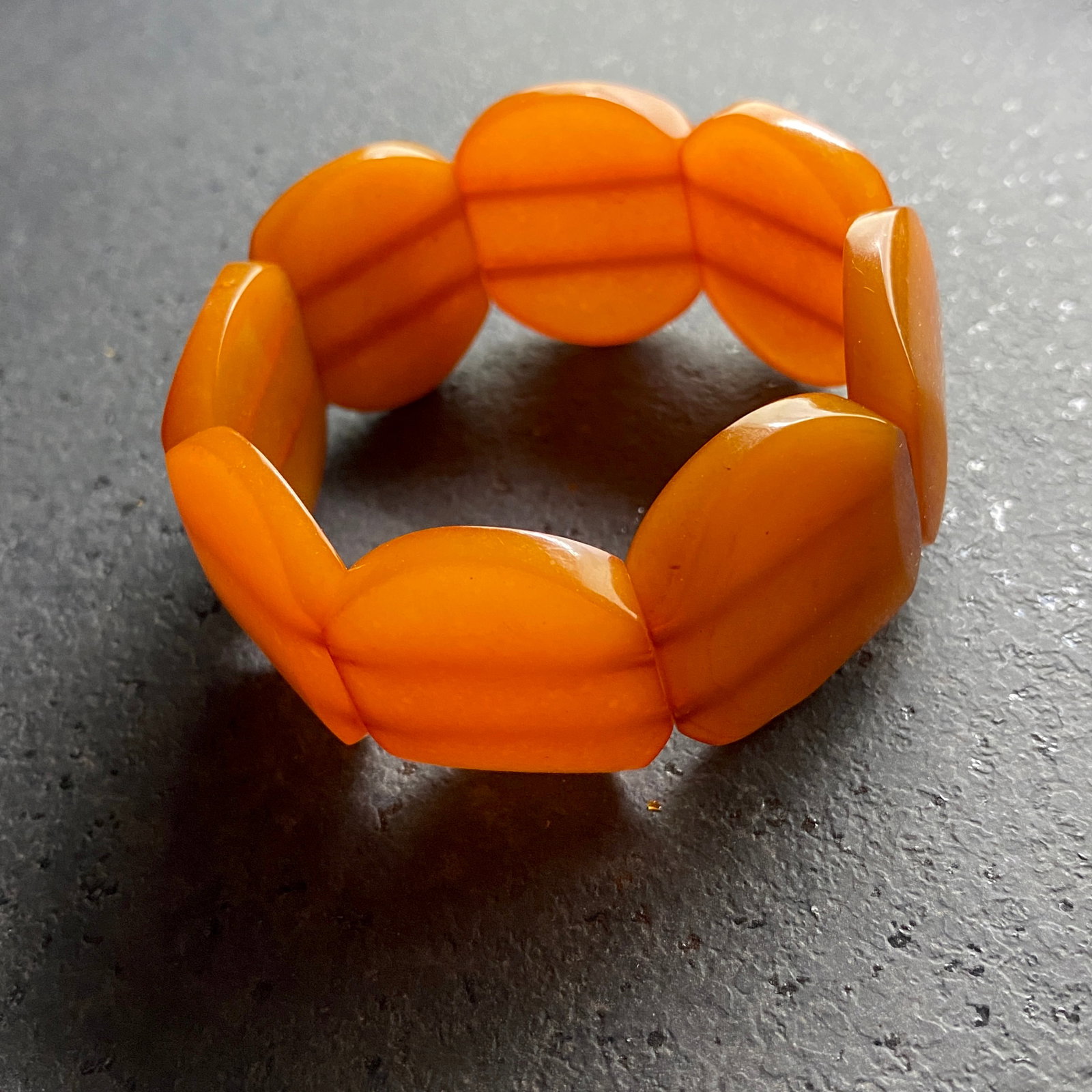 Unique and Splendid cut Amber bangle bracalet - 5