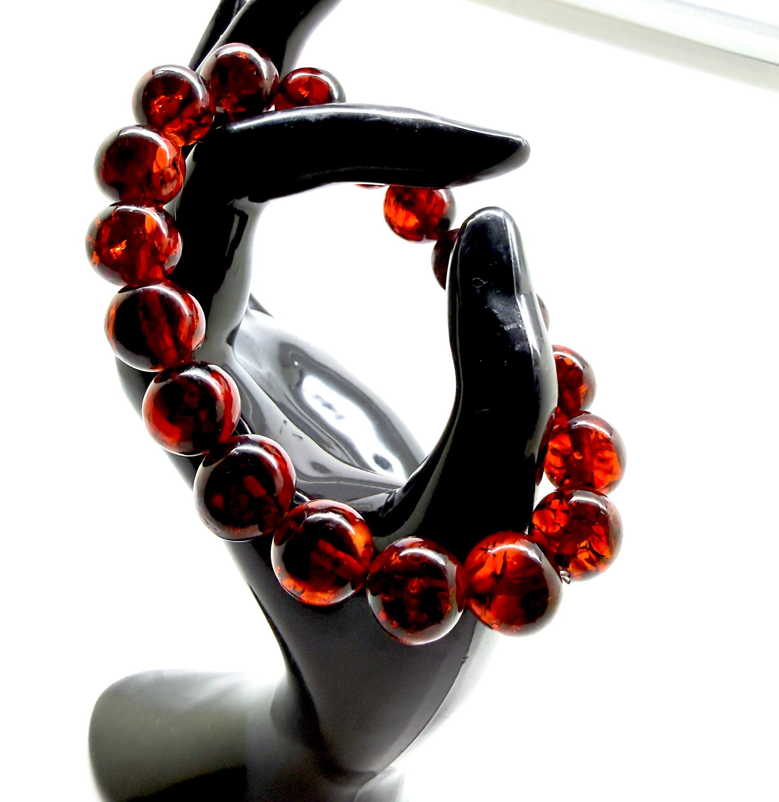 Fascinating Amber Bracelet made from Round Amber beads - 3