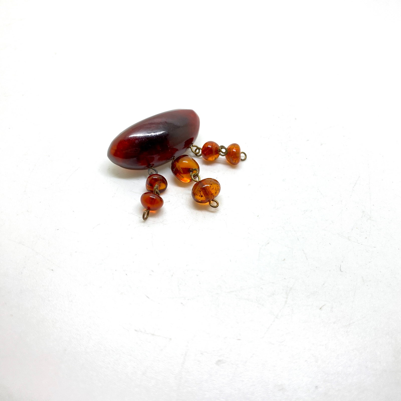 Antique Amber Brooch - 4