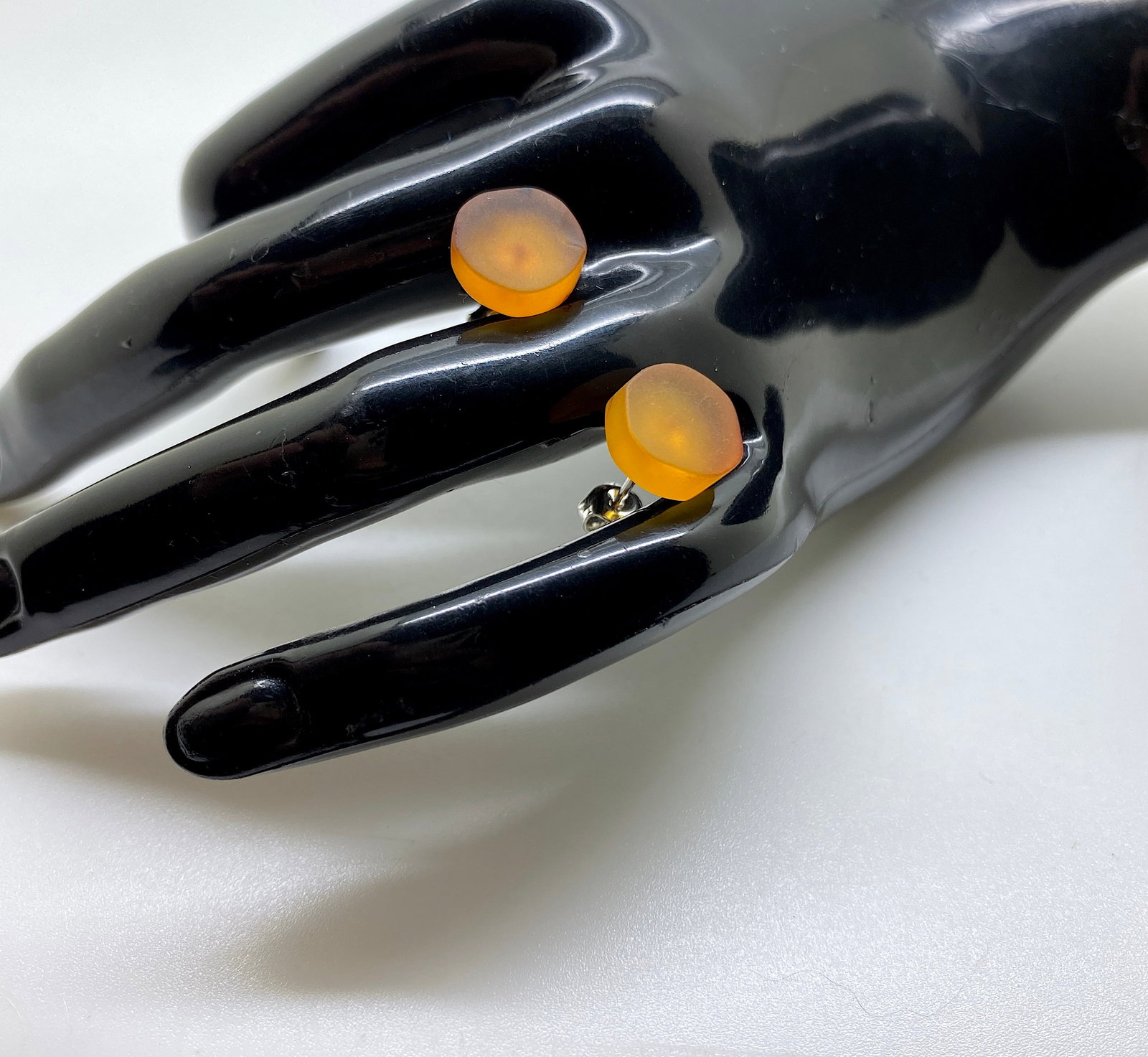 Fascinating Vintage Amber Earrings - 4