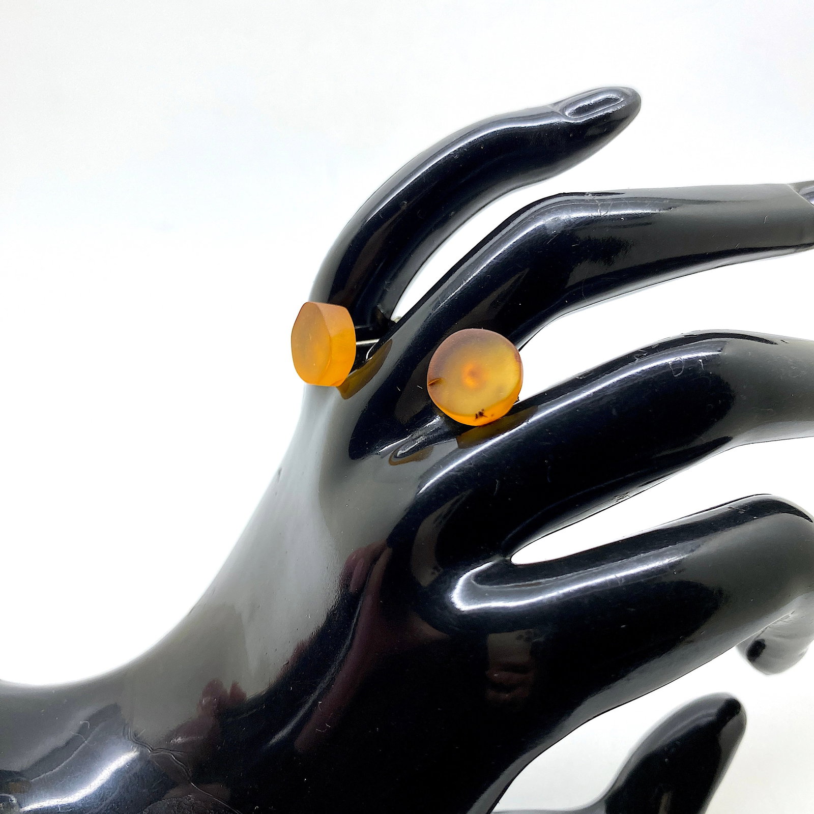 Fascinating Vintage Amber Earrings - 6