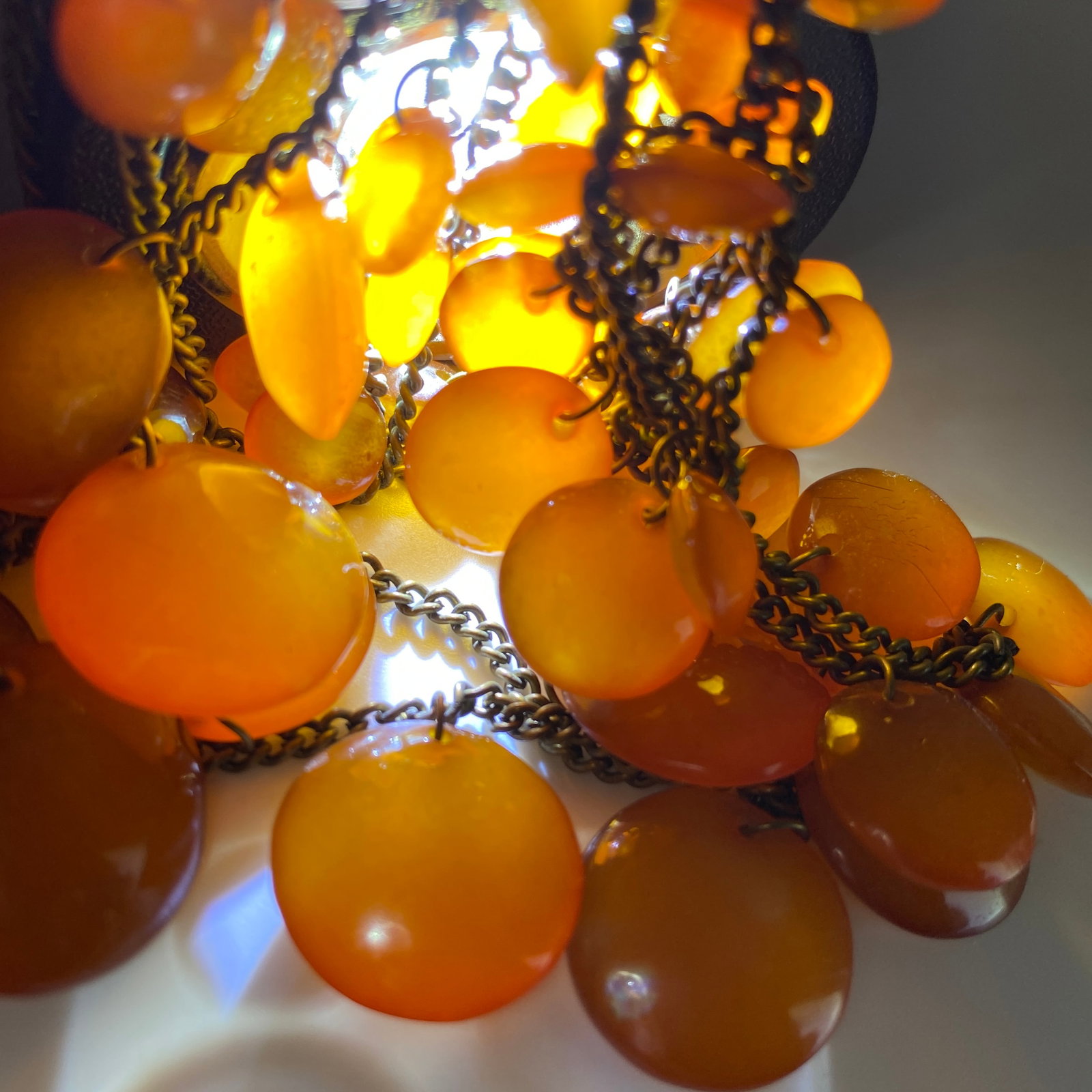 Astonishing Vintage Amber Necklace made from Round Amber beads - 10