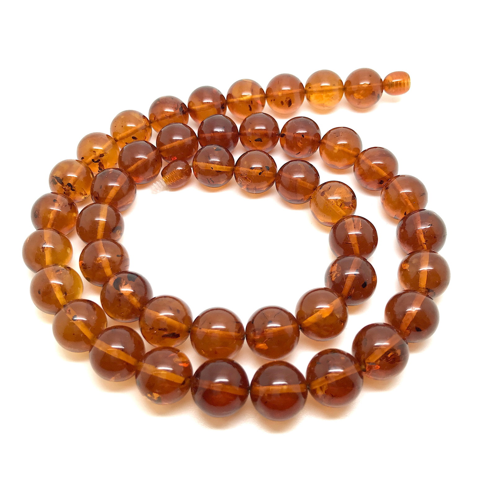 Unique and Staggering Amber Necklace made from Round Amber beads - 5