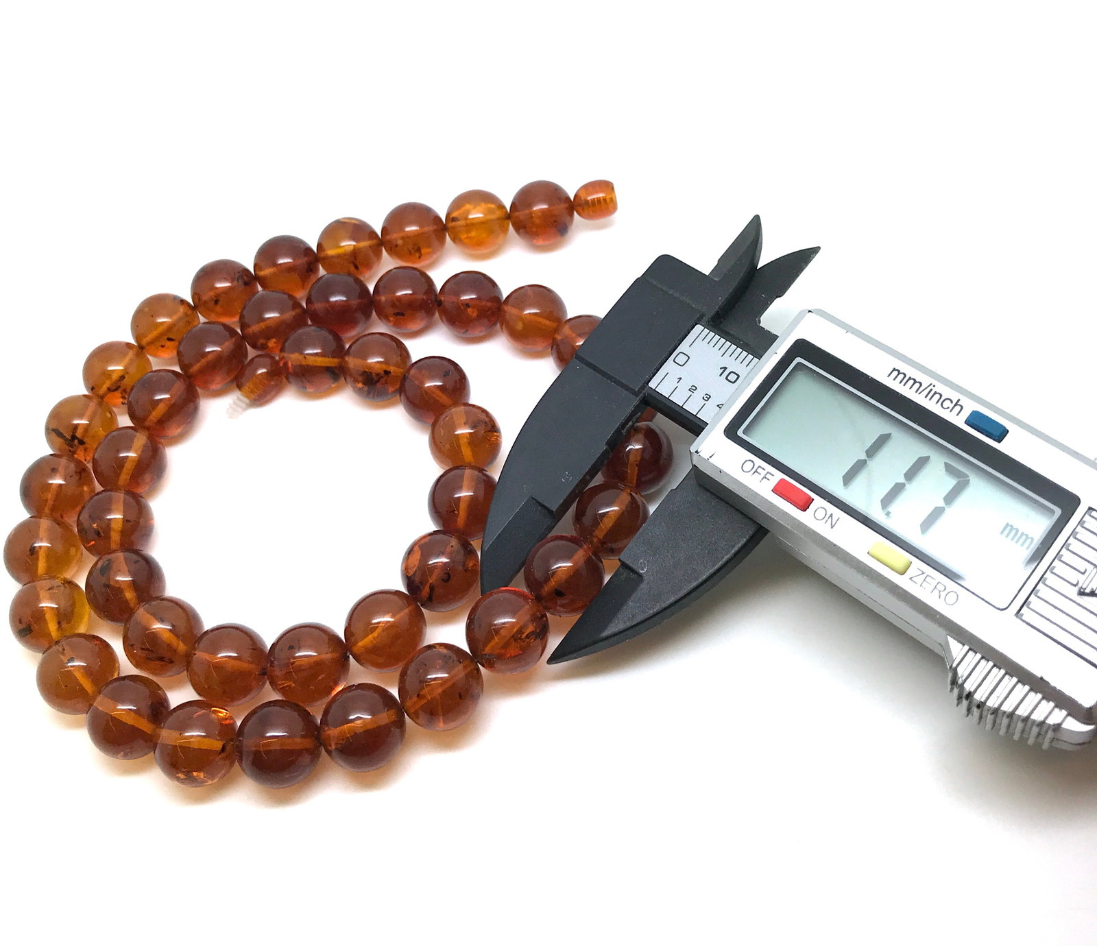 Unique and Staggering Amber Necklace made from Round Amber beads - 6