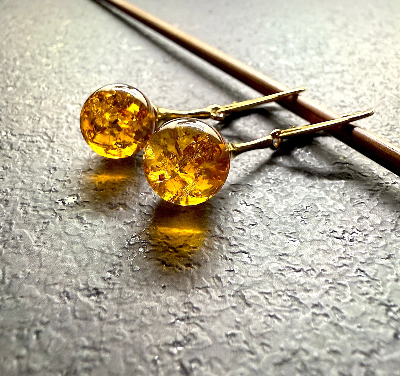 Astonishing Amber Earrings - 4