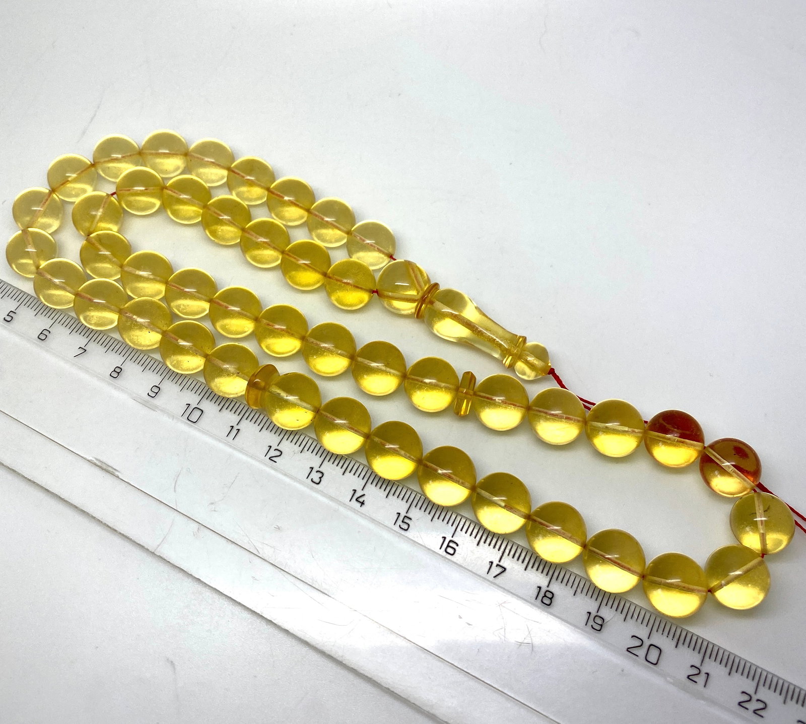 Grand Amber Tesbih made from Round Amber beads - 5