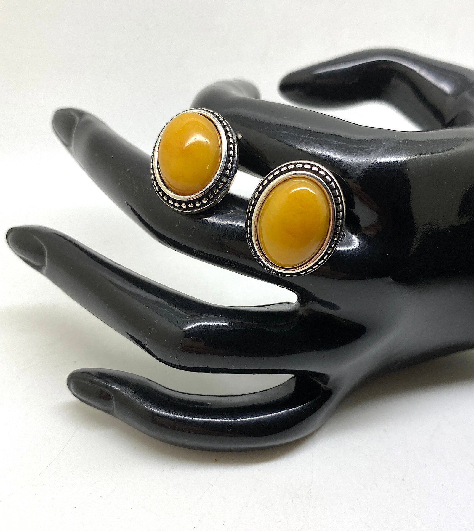 Amber Cufflinks - 2