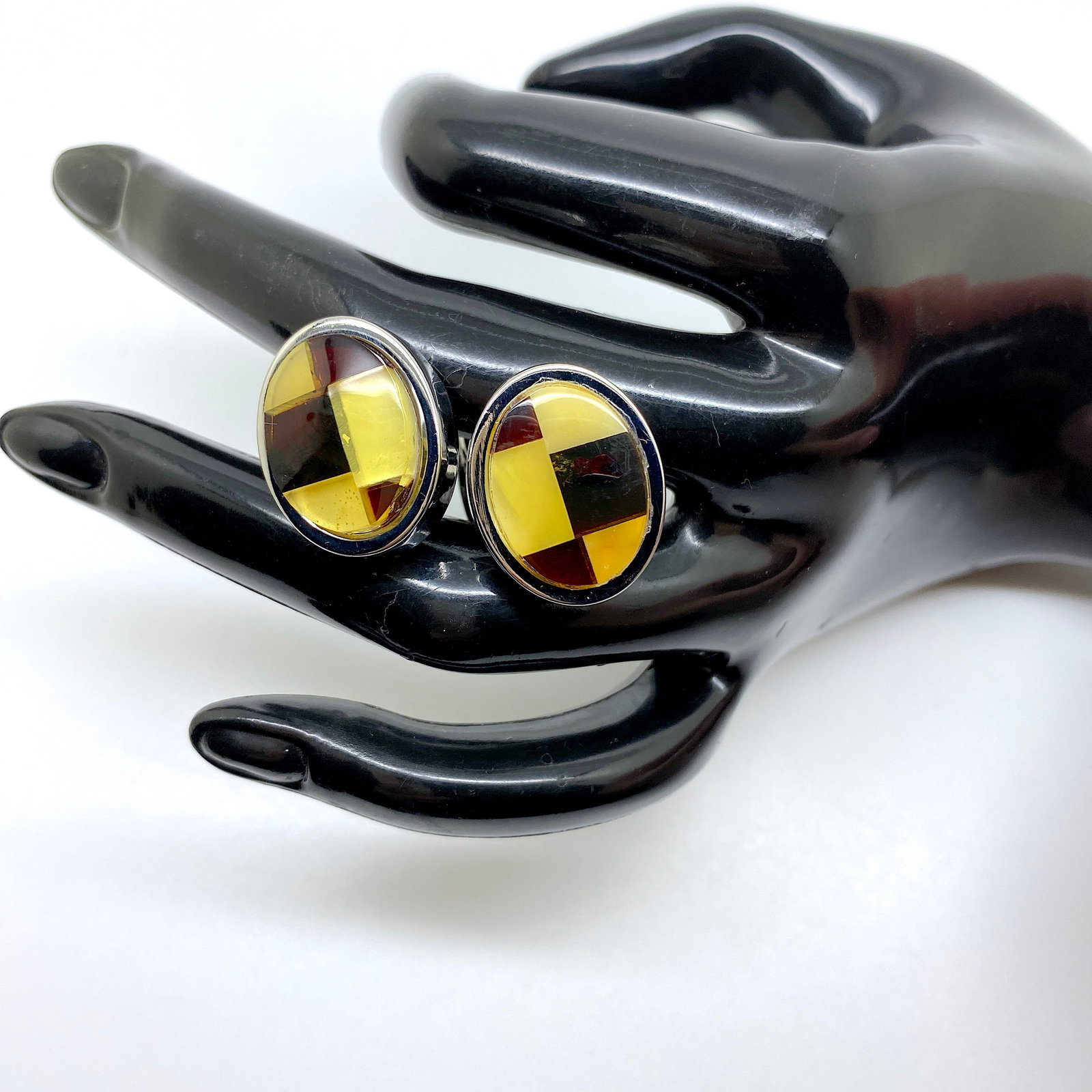 Fascinating Amber Cufflinks - 2