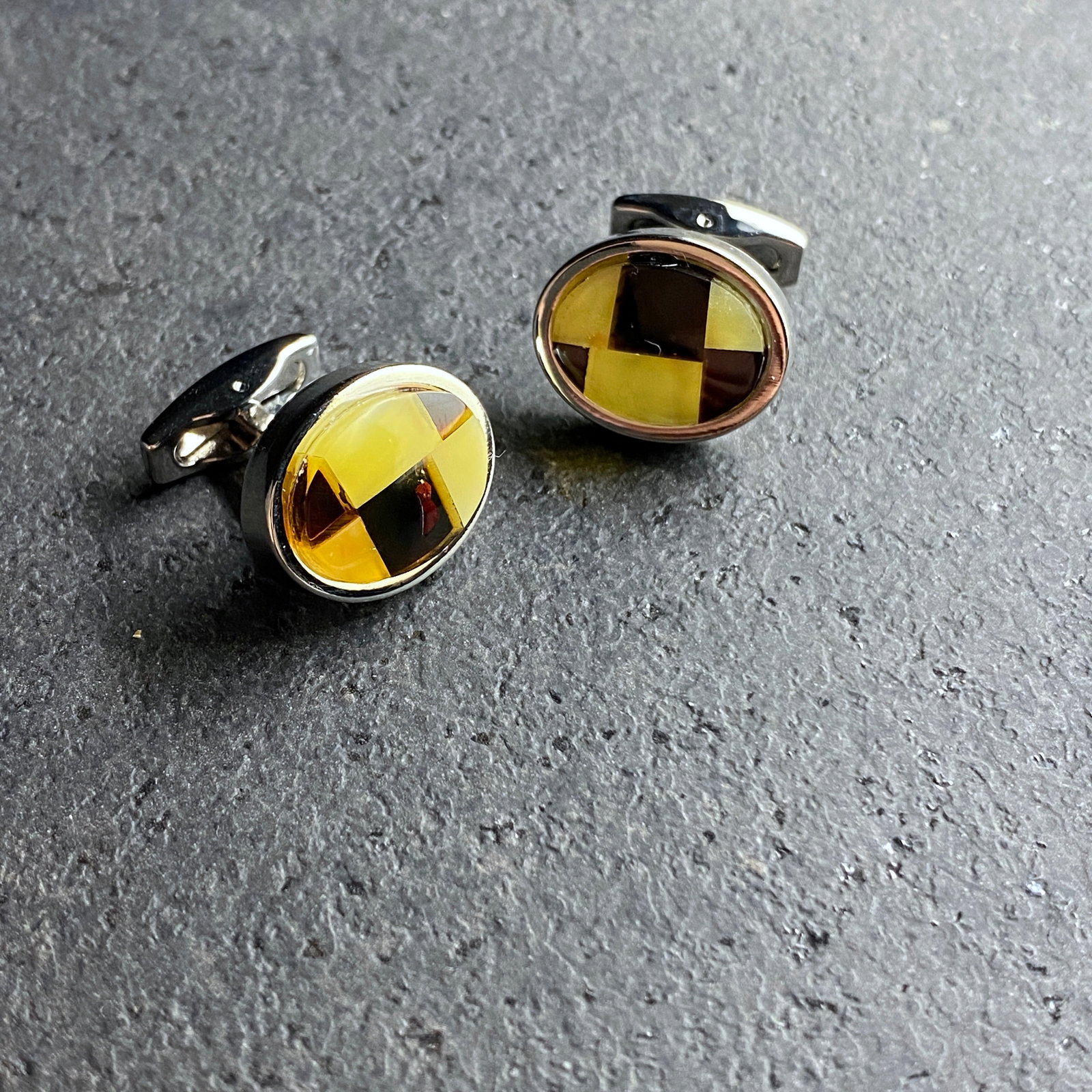 Fascinating Amber Cufflinks - 6