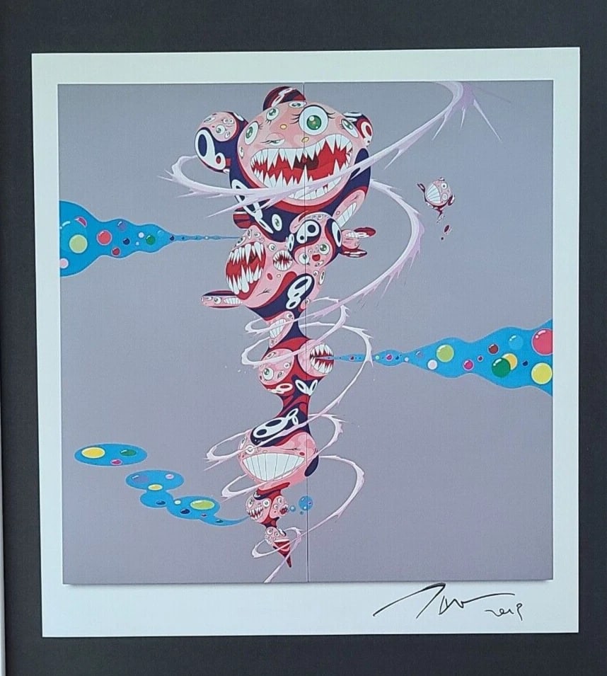 Framed Takashi Murakami Art Print Japan 14x11 Pop Art Collectible - 3