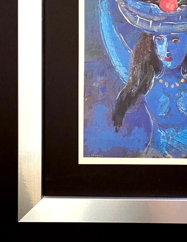 Marc Chagall Signed Print 1973 Framed Art Ready to Hang Display - 3
