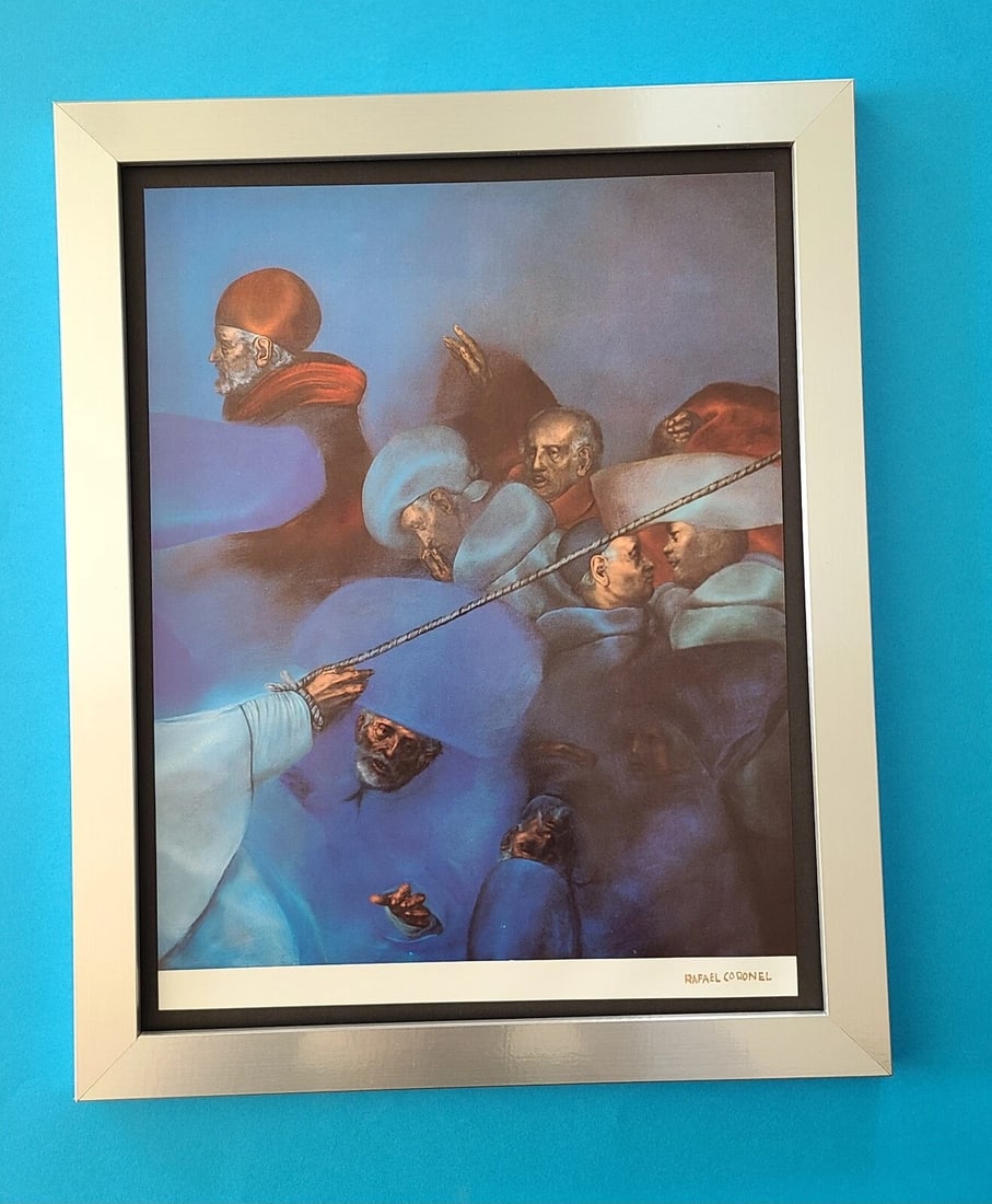 RAFAEL CORONEL + MEXICAN MASTER BEAUTIFUL PRINT + SIGNED + MOUNTED AND FRAMED (1 of 5)