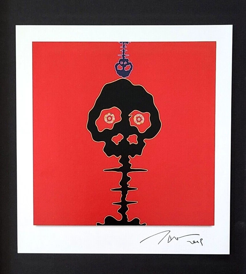 TAKASHI MURAKAMI + AWESOME SIGNED JAPAN ART PRINT WITH NEW FRAME - 3