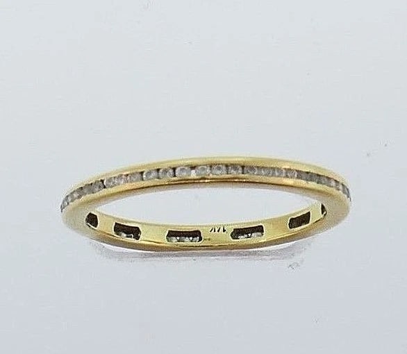 14k Yellow Gold Diamond Vintage Ring - 2
