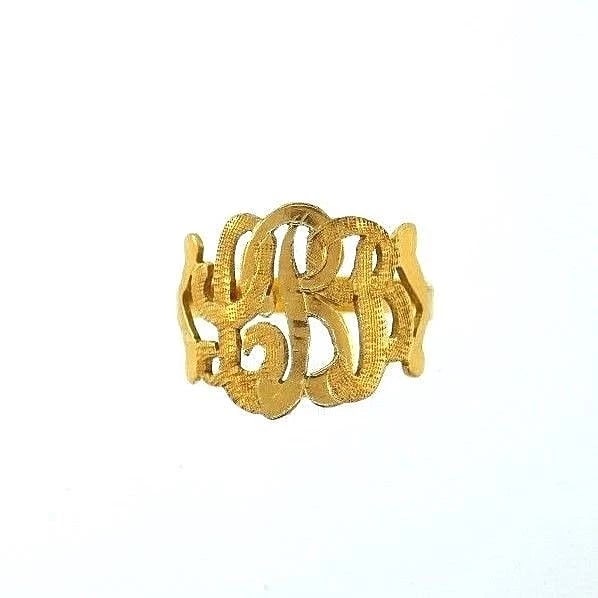 14k Yellow Gold Victorian Filigree Ring - 6