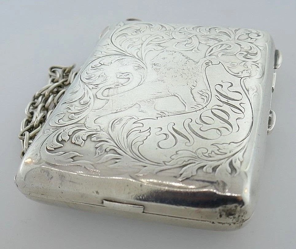 Antique Sterling Silver Compact - 3