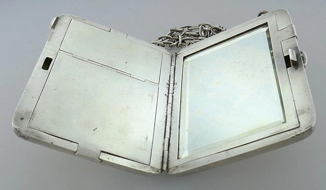 Antique Sterling Silver Compact - 4