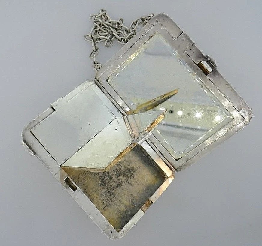 Antique Sterling Silver Compact - 6