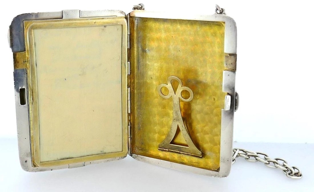 Antique Sterling Silver Compact - 7