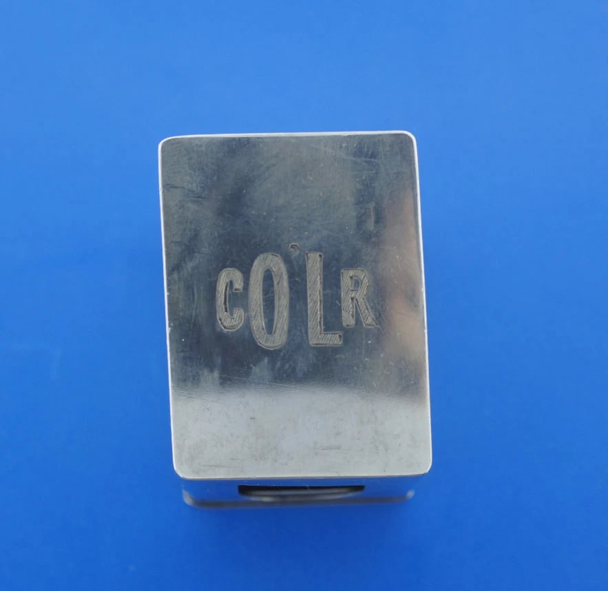 C.1930 BLACK STARR GORHAM STERLING SILVER STAMP BOX STAMPED - 2